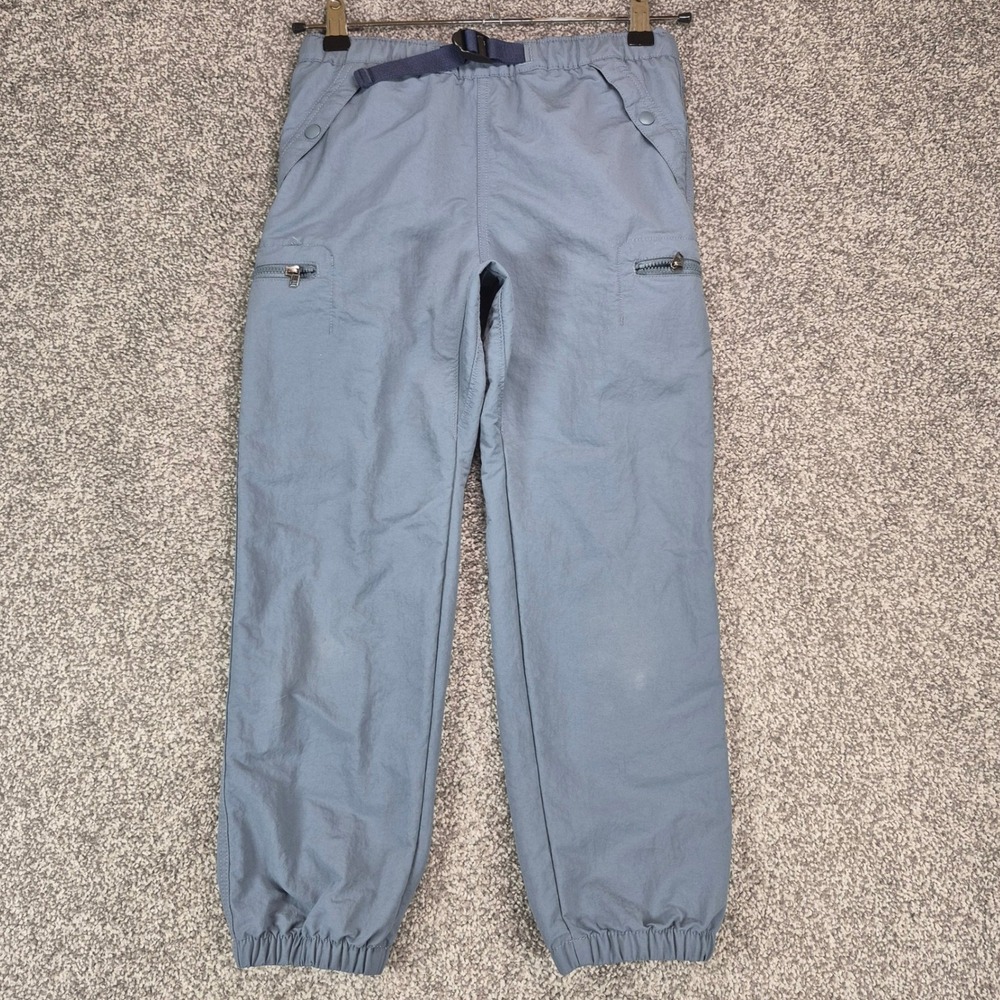 Patagonia Outdoor Everyday Pant Boys Medium 10 Blue Nylon Belted Cargo Hiking